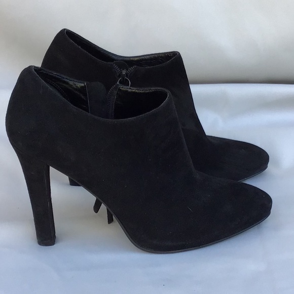 Lauren Ralph Lauren Shoes - Lauren Ralph Lauren Women’s Black Leather Suede High Heel Booties Size 8M